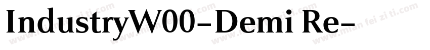 IndustryW00-Demi Re字体转换